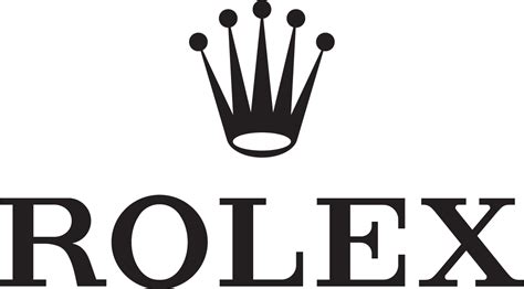 rolex logo black and white